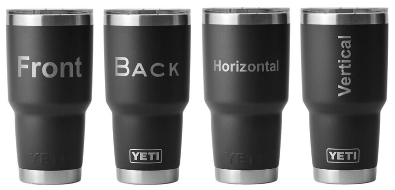 Customizable Yeti Rambler 30oz Tumblers- Laser Engraved afbeelding 3