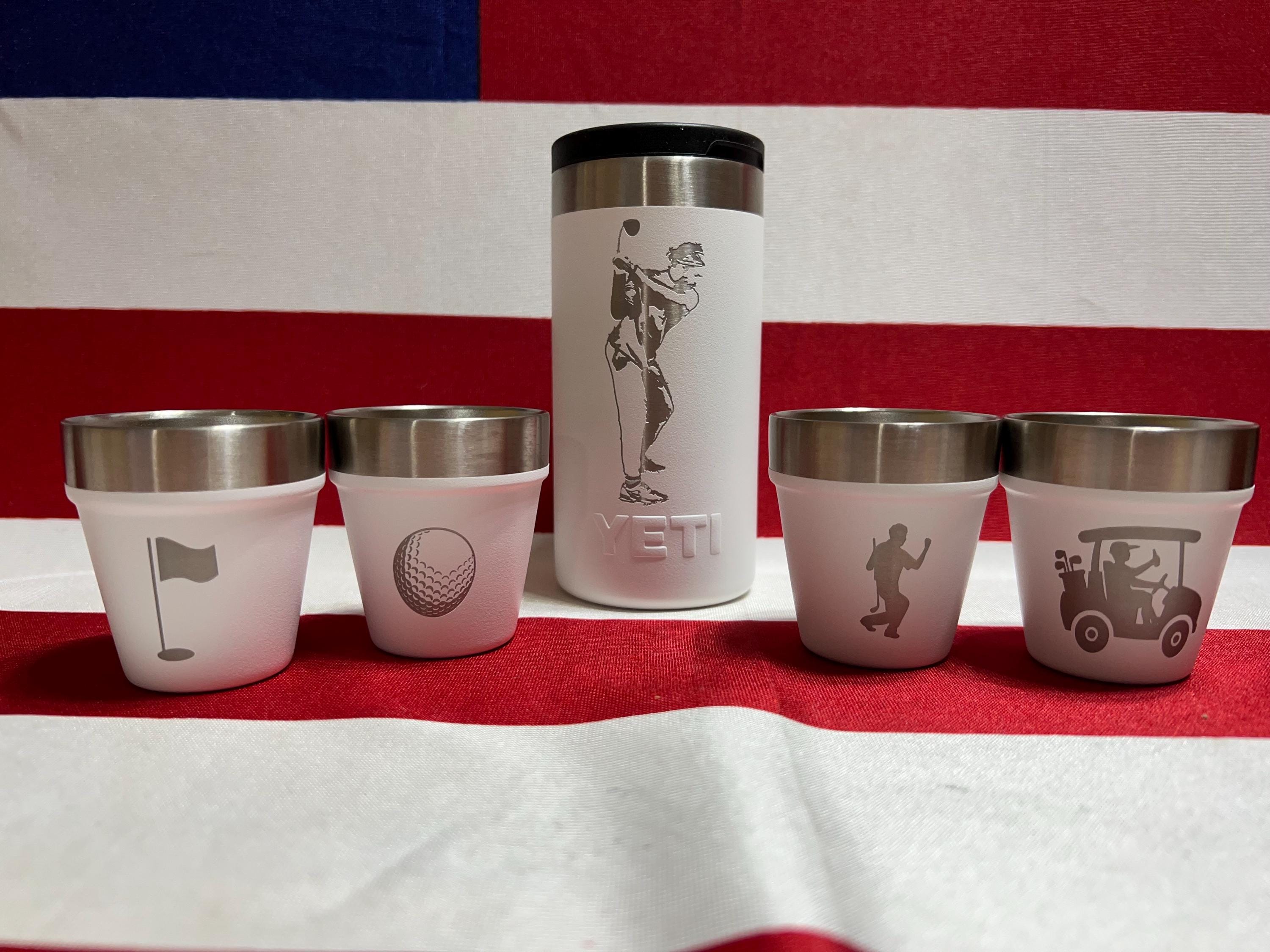 Customizable YETI Shot Glass Set-laser Engraved - Etsy