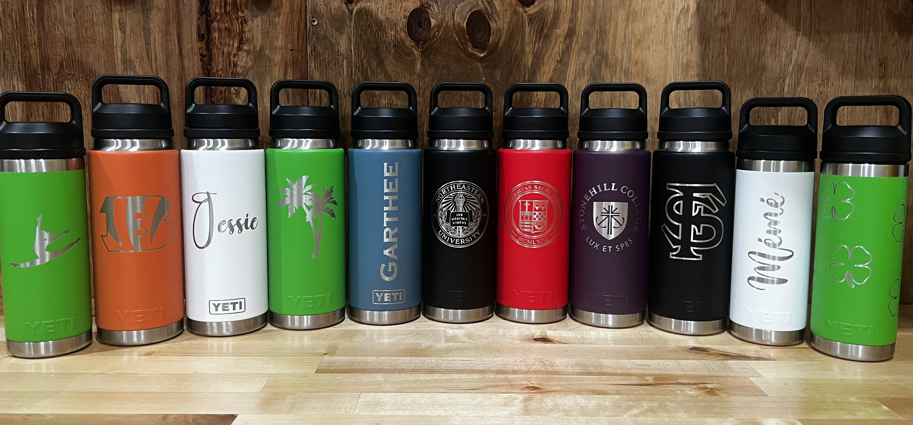 Yeti Rambler Water Bottles-customizable & Laser Engraved free Shipping 