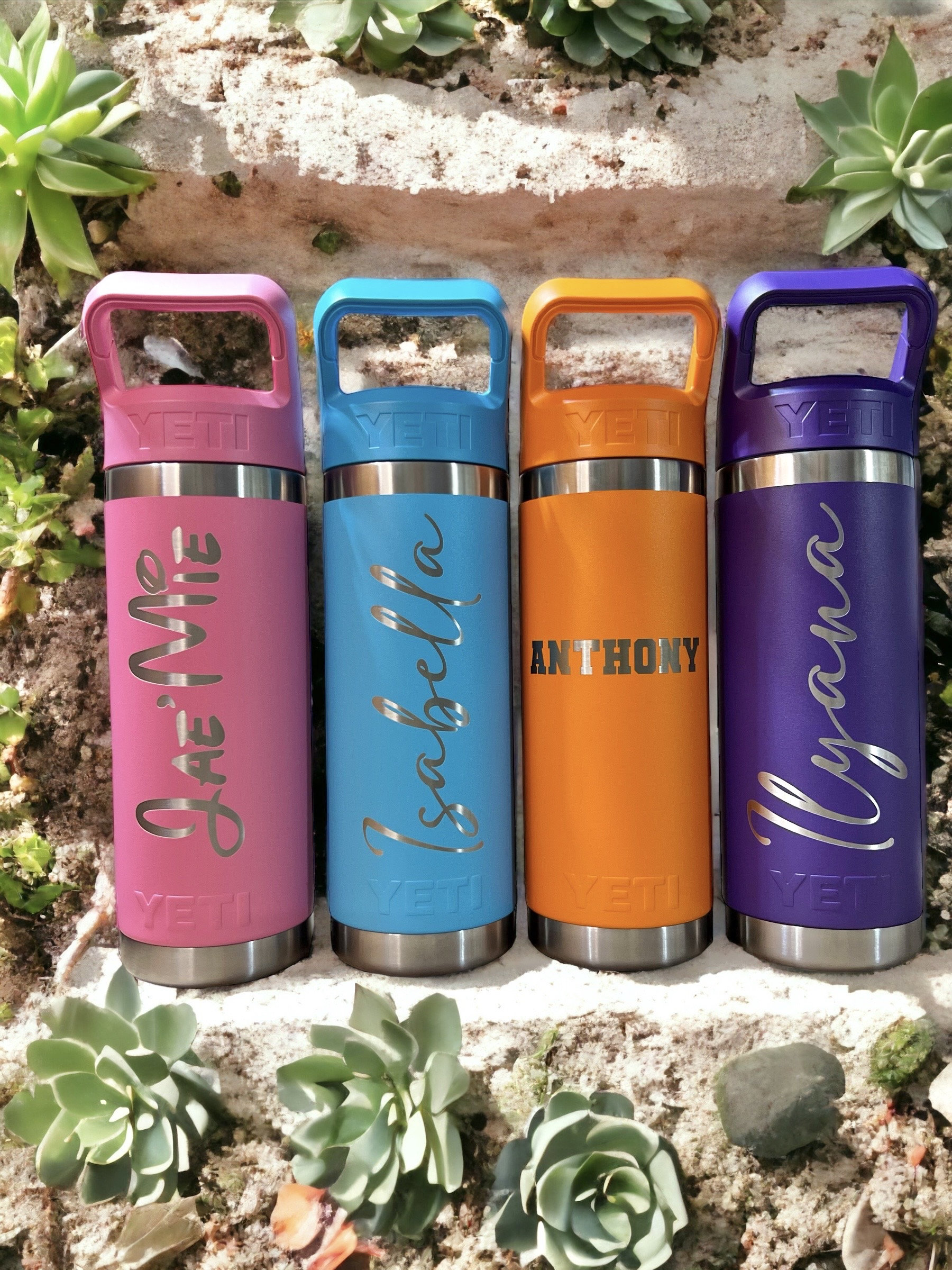 Peak Purple Yeti Tumbler Pampering Bath and Body Gift Set 6 Piece  Personalized 20oz Rambler Bath Bombs Handmade Soap 