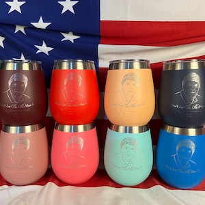 Yeti Rambler Wine Tumblers - Customizable Laser Engraved