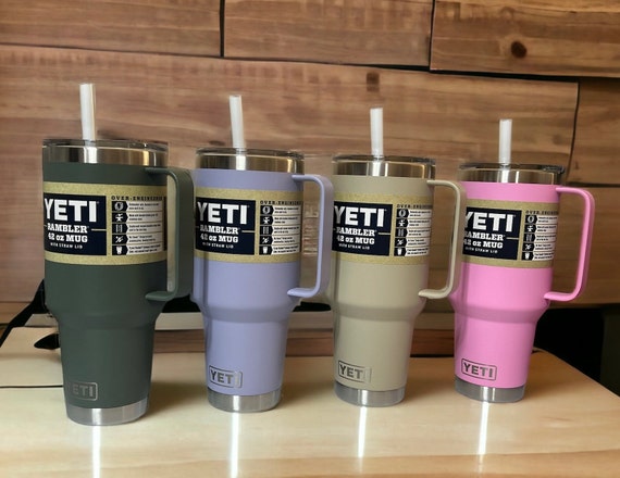 Customizable YETI 42oz Mugs With Straw Lid-laser Engraved 