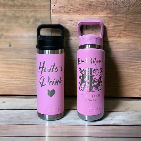 Customizable Power Pink YETI Ramblers-laser Engraved 