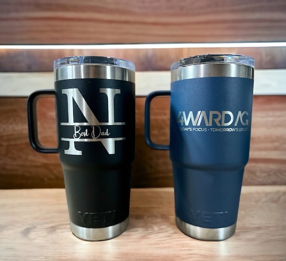 Yeti Rambler Travel Mugs Customizable Laser Engraved 