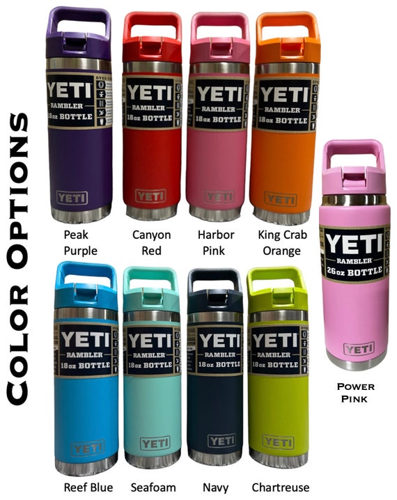 YETI Rambler 18 oz Bottle, Vacuum Insulated, Stainless Steel with Straw  Cap, Peak Purple