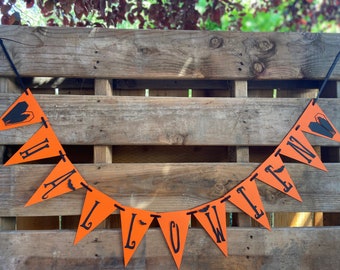 Halloween Banner, Happy Halloween Vampire Banner, Halloween Garland, Vampire Banner, Fall banner, Vampire décor, Halloween décor