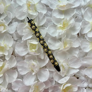 Strass pen, bloem strass pen, bloem pen, bling pen, strass pennen, bling pen, hervulbare pen, kantoorbenodigdheden, cadeau voor haar