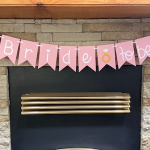 Banner, Bride to be, Bridal Shower Banner, Wedding banner, Bride to be Decor, Bridal shower, Bridal Shower Banner Photo-Prop, Engaged banner