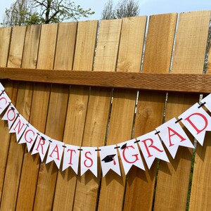 Banner de graduación, Banner de graduación de felicitaciones, Decoración de fiesta de graduación de felicitaciones, Banner de graduación personalizado, Banner de graduación de la escuela secundaria, Graduación