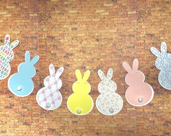 Easter Banner, Easter Garland, Spring Banner, Bunny Banner, Bunny garland, Spring décor, Easter décor, Spring decoration, Easter