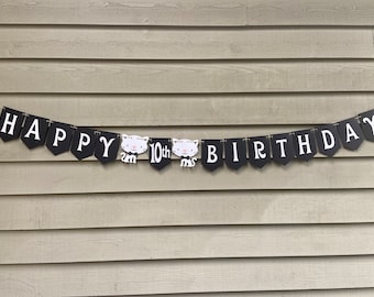 Cat Birthday Banner, Kitty Party Decor, Handcrafted