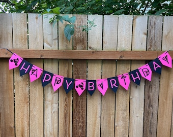 Motocross Birthday Banner, Custom Dirt Bike Party Decor