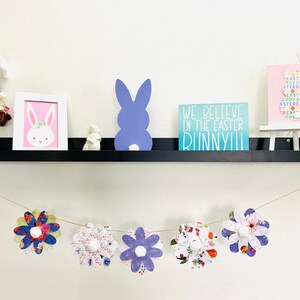 Spring Banner, Spring flower garland, Flower Banner, Easter Décor, Spring Décor, Spring Floral Garland, Spring Flower Garland,Spring Flowers