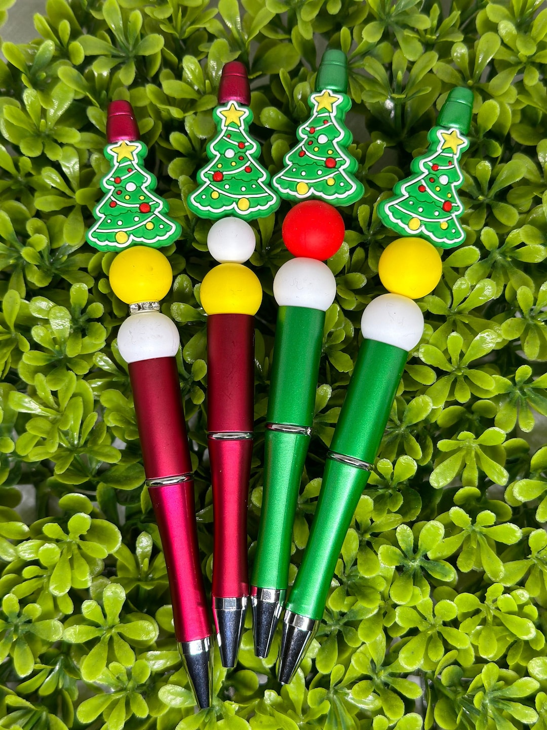Pen, Custom Made Beaded Pen, Christmas Tree Beaded Pen,tree Beaded Pen, Gift for Teacher, Great