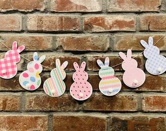 Easter Garland, Easter Banner, Spring Banner, Bunny Banner, Bunny garland, Spring décor, Easter décor, Spring decoration, Easter decoration