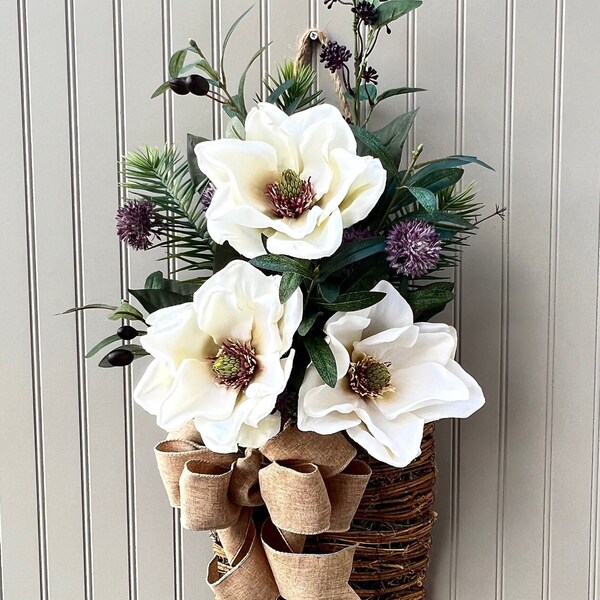 Front Door Basket Wreath Etsy