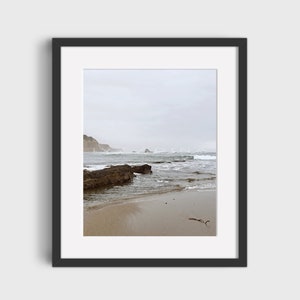 A Foggy Day on the Beach, Ocean Photography, Wall Décor, Printable Wall Art, Digital Prints, Downloadable Art Print
