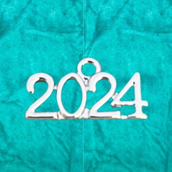 2024 Charm- Silver Plated 2024 Charm