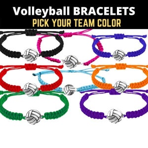Braided Sports Bracelets 40 Pack Volleyball Bracelets - Adjustable Braided Team Spirit Bracelets For Players & Fans Cool Volleyball Things Braided Sports Bracelets 40 Pack Volleyball Bracelets - Adjustable Braided Team Spirit Bracelets For Players & Fans Cool Volleyball Things