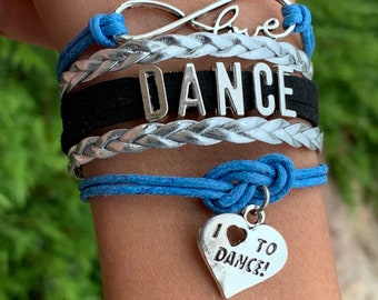bobauna Dance Like No One is Watching Bracelet I Love Dance Bracelet Dance Jewelry Gift for Dancer