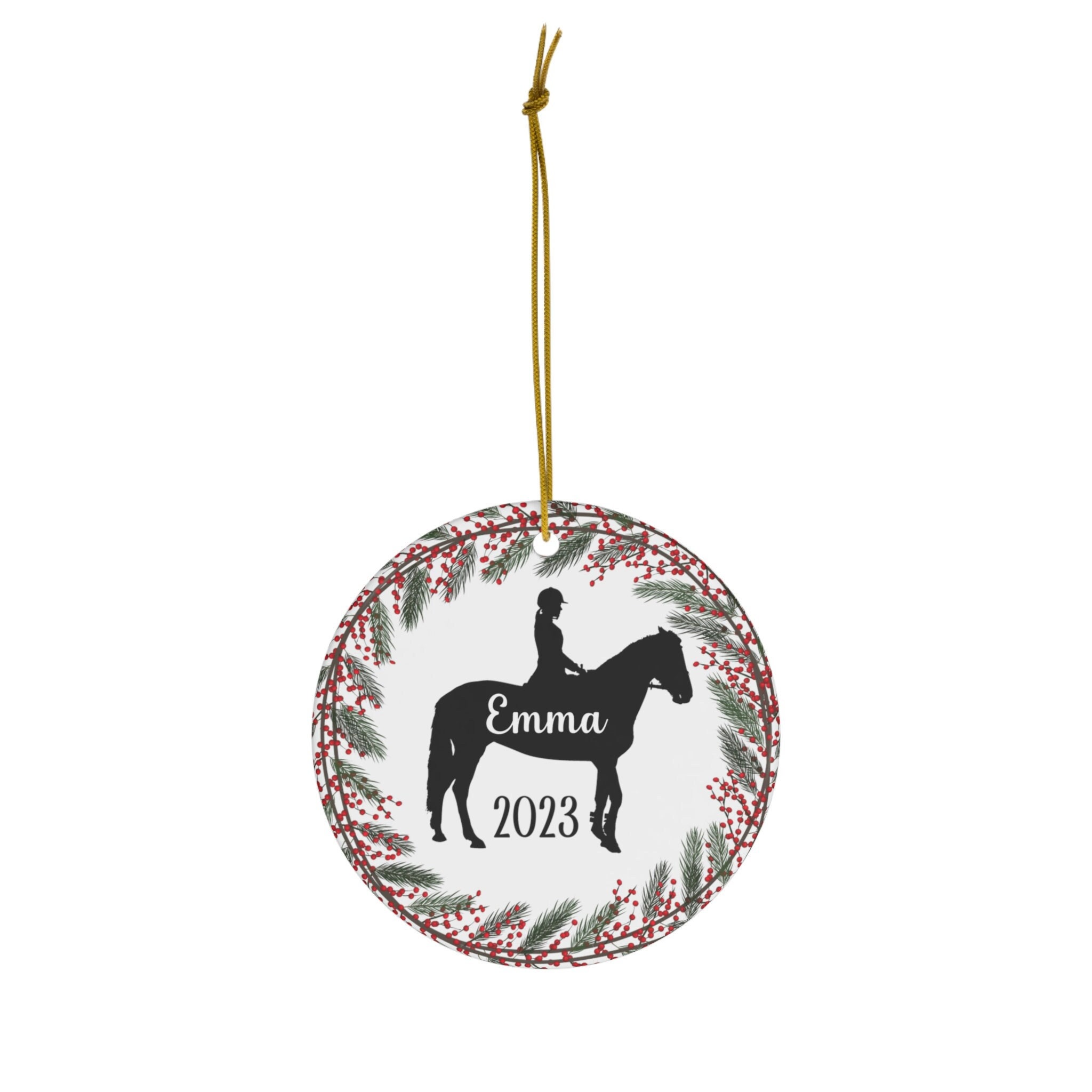 Horseback Riding Ornament - Farmhouse Decoration - Personalized 2-Laye –  Heralus