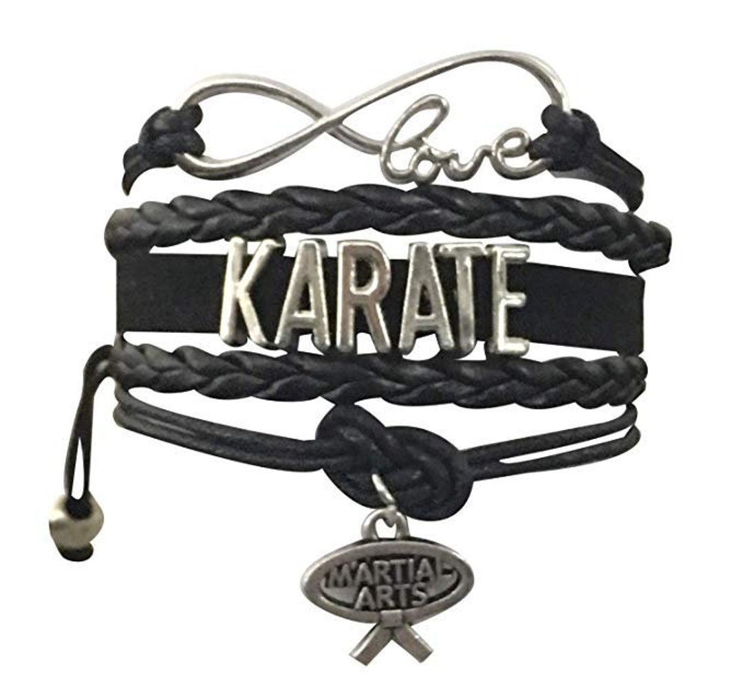 Karate Charm Bracelet, Martial Arts Charm Bracelet, Gift for Martial