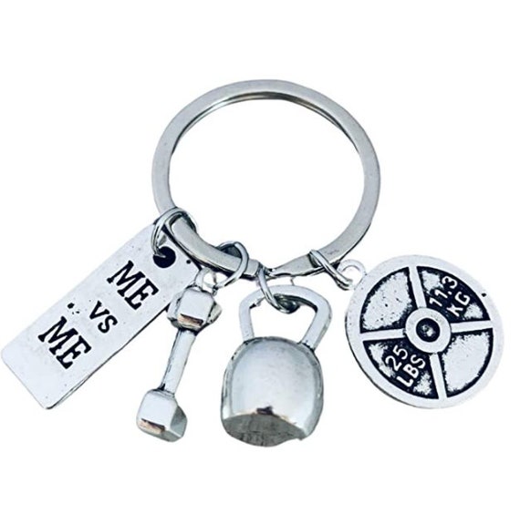 Fitness Gifts Bodybuilder Keychain Dumbbell Gifts Fitness Trainer