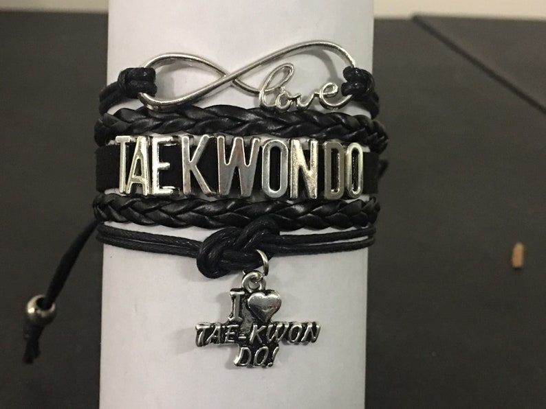 Taekwondo Charm Bracelet Martial Arts Charm Bracelet Gift Etsy