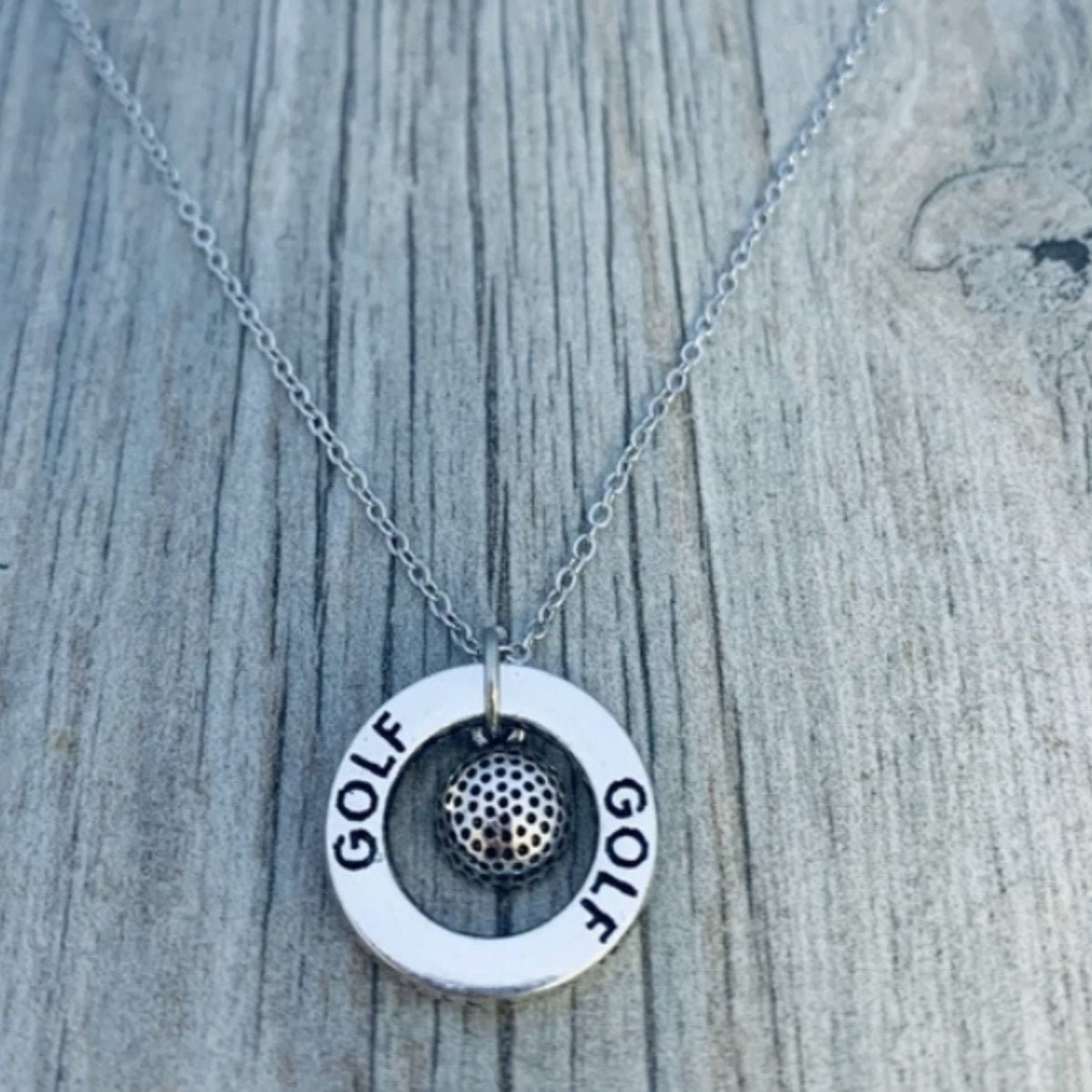 Golf Gift Golf Ball Necklace Women's Golf Jewelry Golf Etsy