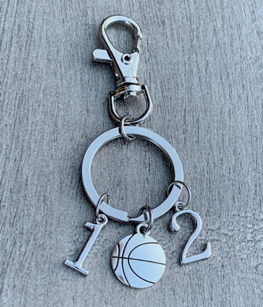 Personalized Engraved Basketball Jersey Keychain - Sportybella