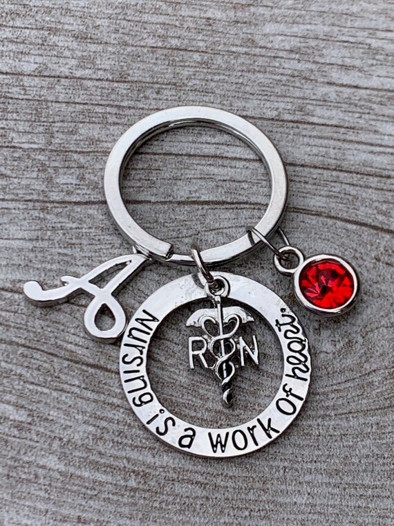 Personalized shop nurse keychain