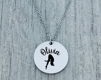 Dive Gifts, Personalized Diving Necklace, Girls Diving Gift, Swim Team, Diver Gifts, Engraved Charm Pendant, Senior Night