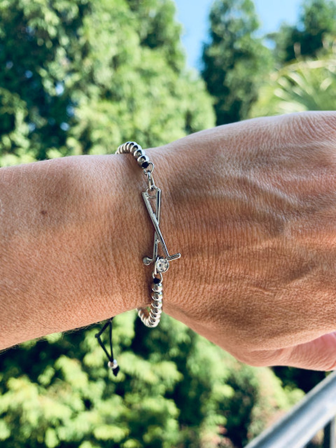 Golf Jewelry, Golf Charm Bracelet, Golf Gift for Women, Teens, Golfing