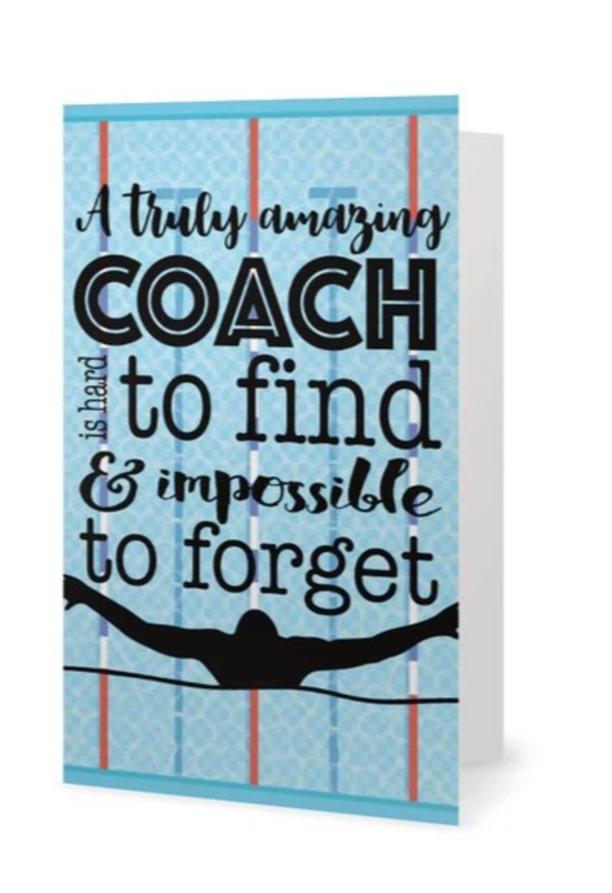Swim Coach Card Gift Swimming Great Coach Is Hard To Find But - Etsy