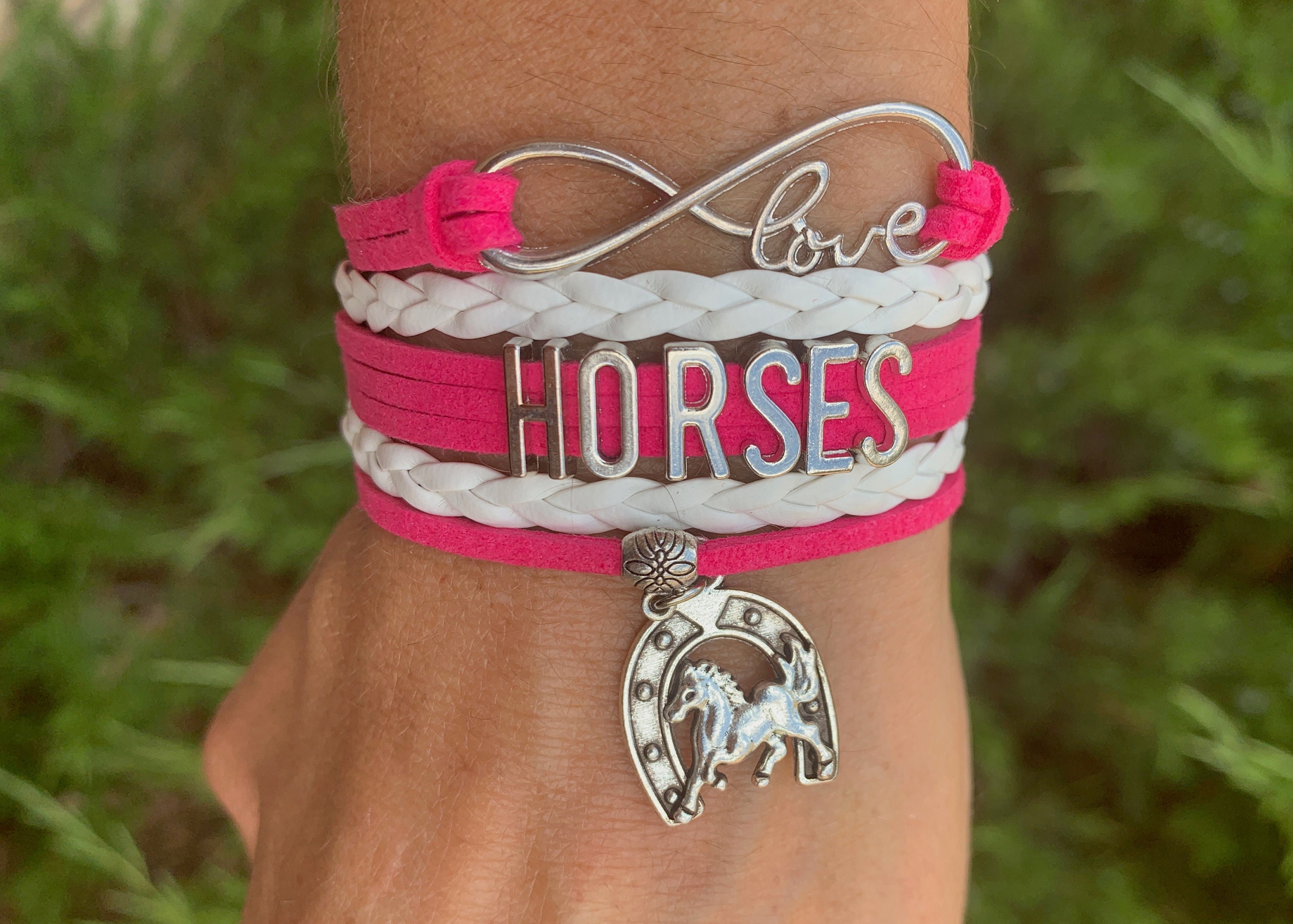 Girls Horse Charm Bracelet Equestrian Bracelet Horse Etsy