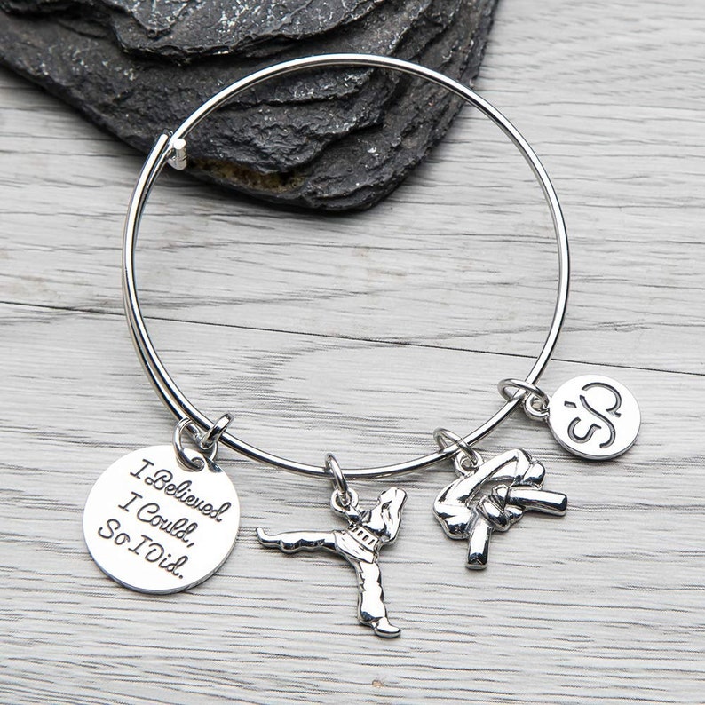 Karate Charm Bracelet Martial Arts Charm Bracelet Gift for Etsy
