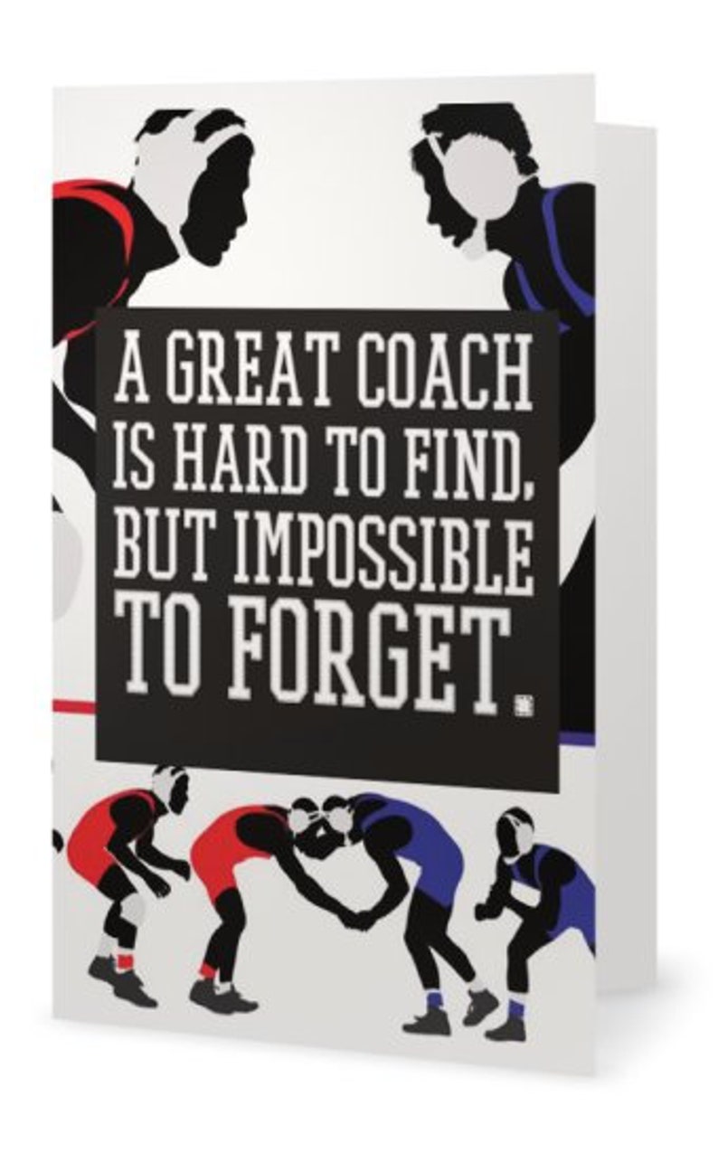 Wrestling Coach Card Gift Wrestling Great Coach is Hard to Etsy
