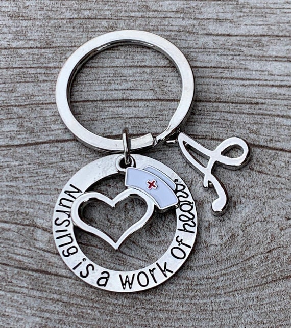Personalized shop nurse keychain