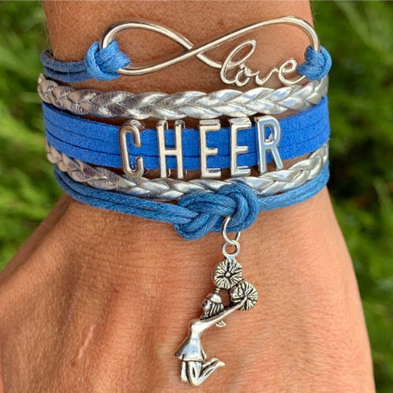 Cheerleader Gifts for Teen Girl,Cheer Bracelets,Cheer Jewelry,Cheer  Bracelets for Girl,Cheer Necklaces for Cheerleader,Cheer Keychain,Cheer  Hair