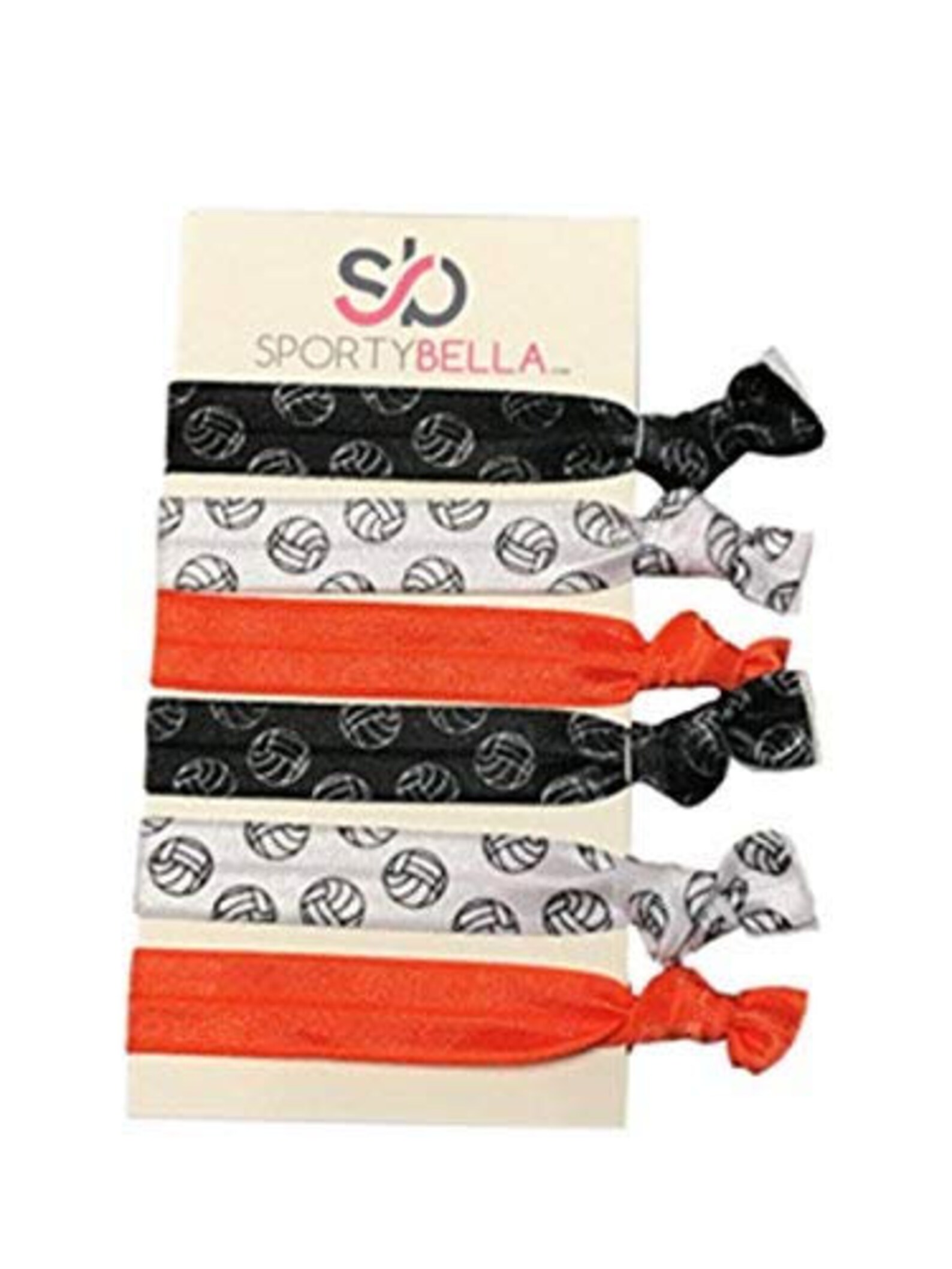 Volleyball Orange Hair Ties Accessories Set Volleyball Hair Etsy