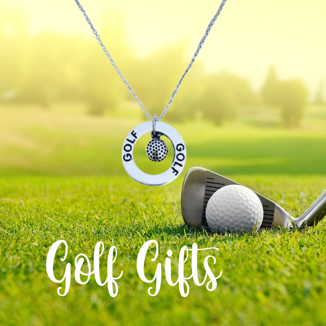 Golf Gift Golf Ball Necklace Women's Golf Jewelry Golf Etsy