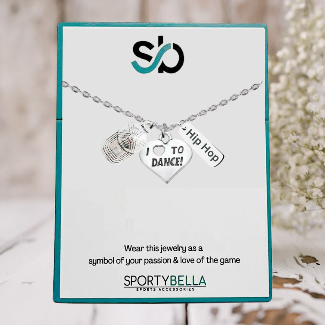 Dance Necklace, Girls Hip Hop Jewelry, Hip Hop Necklace, Gift For