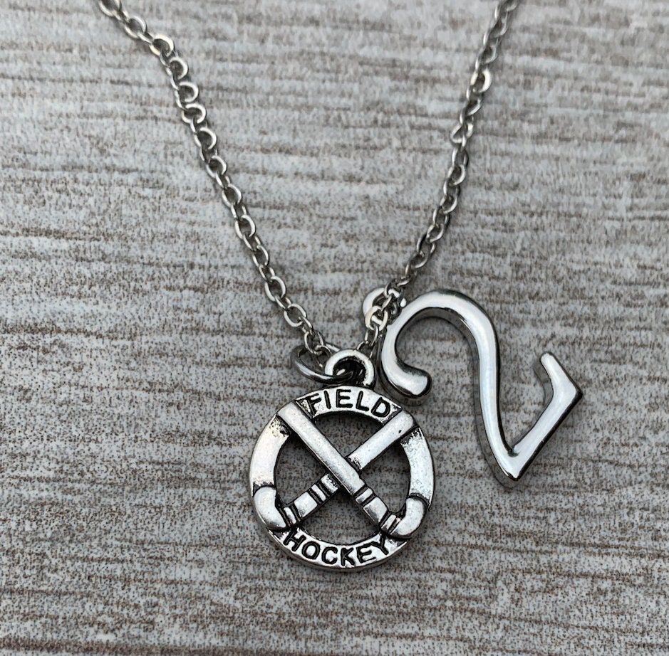 Personalized Field Hockey Necklace with Number Charm Field Etsy