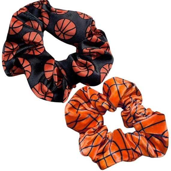 BASKETBALL Scrunchies PREMIUM Velvet Hair Ties Hair Etsy