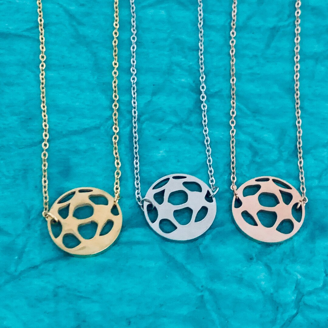 Soccer Necklace Silver Soccer Ball Pendant Girls Soccer Etsy