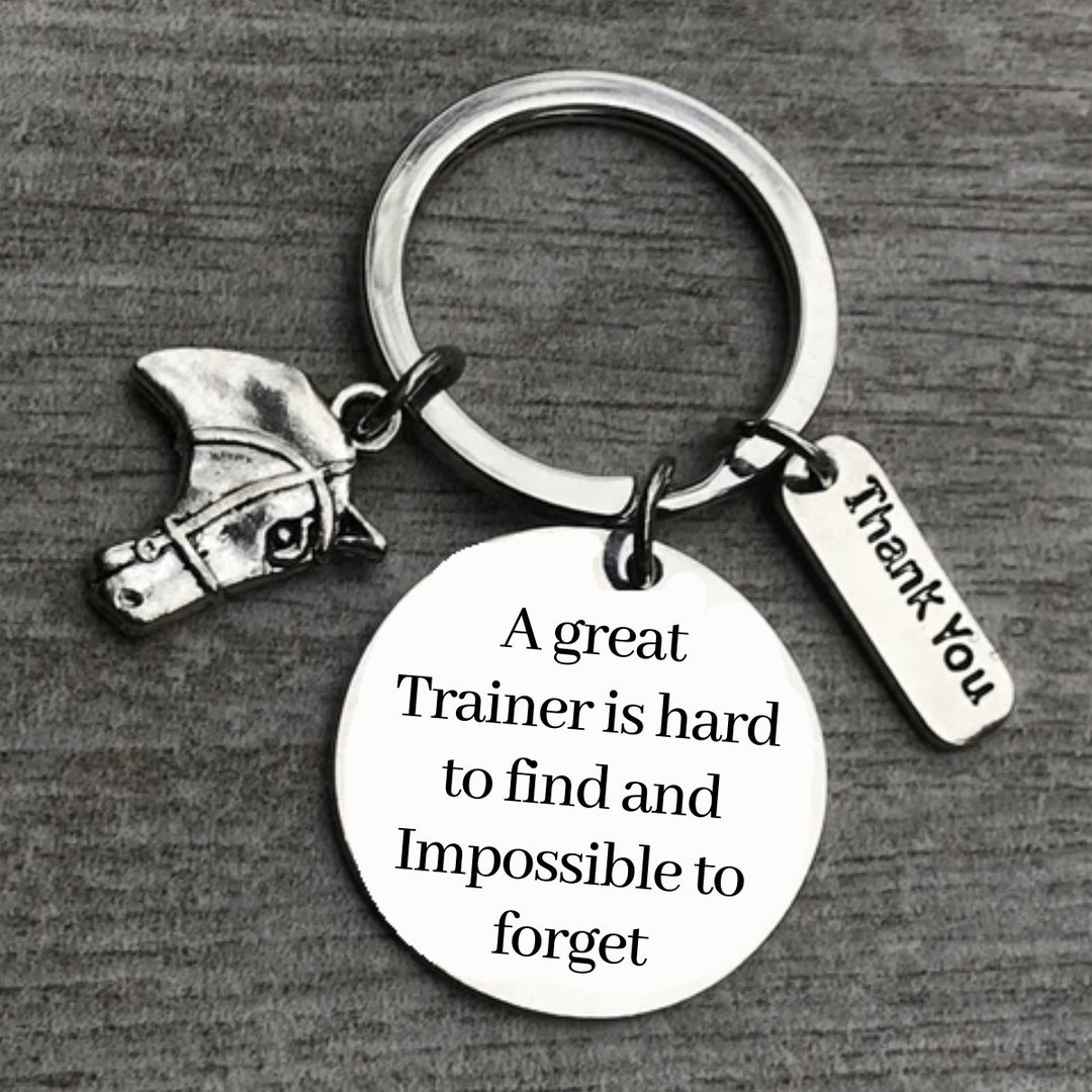 Horse Trainer Keychain Horse Trainer Gift Horse Jewelry Etsy