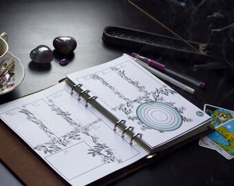 Strony Bullet Journal Winter Bloom - do wydrukowania i pobrania