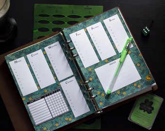 Lucky Shamrocks Wydrukuj strony Bullet Journal - Pobierz