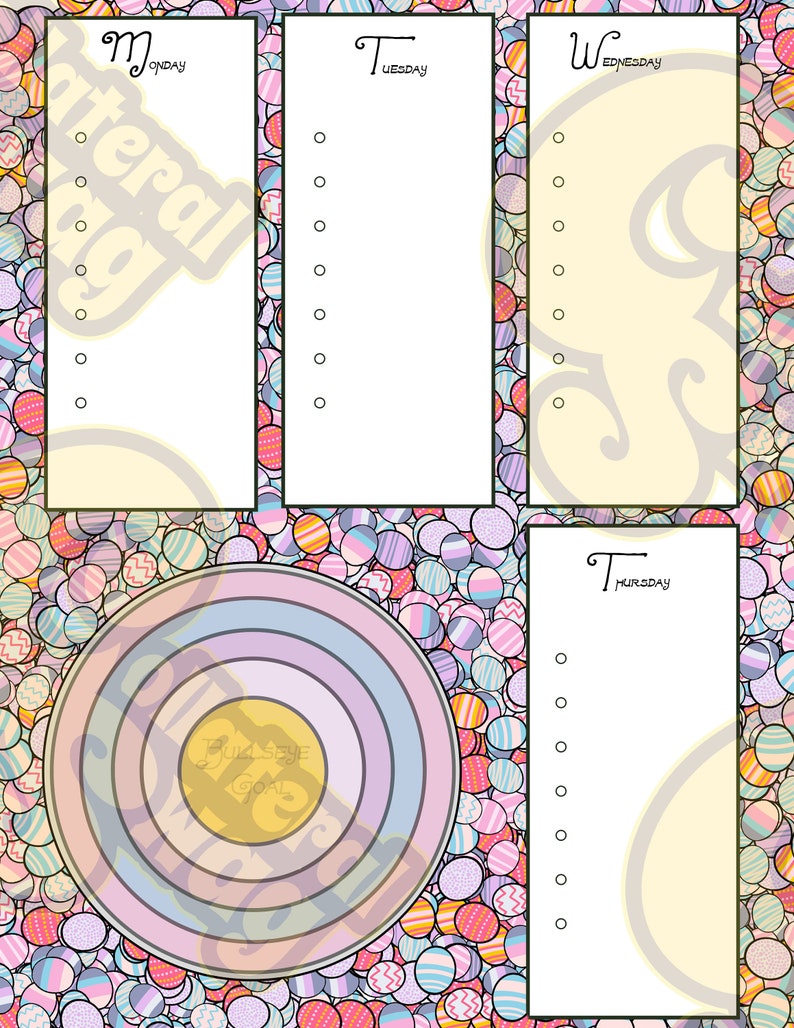 Eggies Printable Bullet Journal Pages image 6