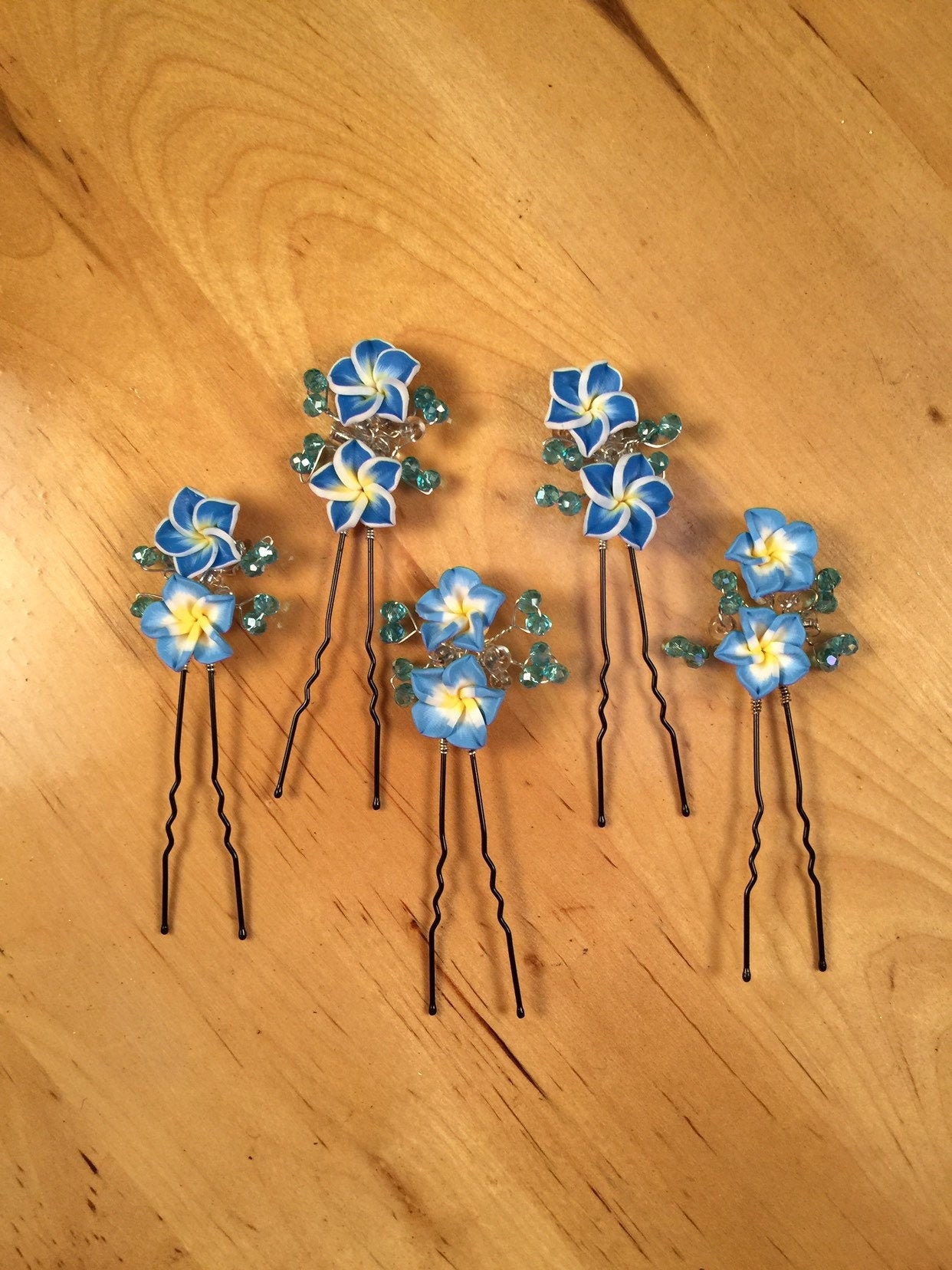Épingles à cheveux de fleur faits à la main aux EtatsUnis Etsy